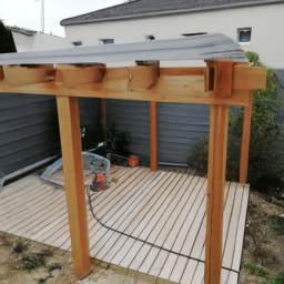 Réparation de toiture de pergola en acier Halluin